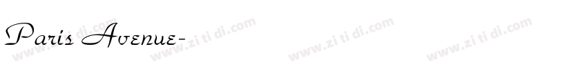 Paris Avenue字体转换